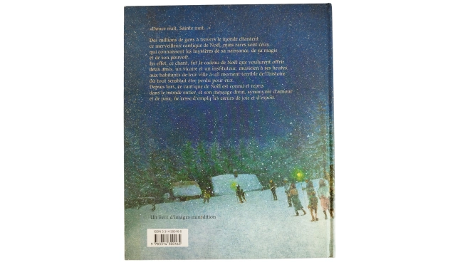 Phot de l'arrière de couverture du livre Douce Nuit Sainte Nuit