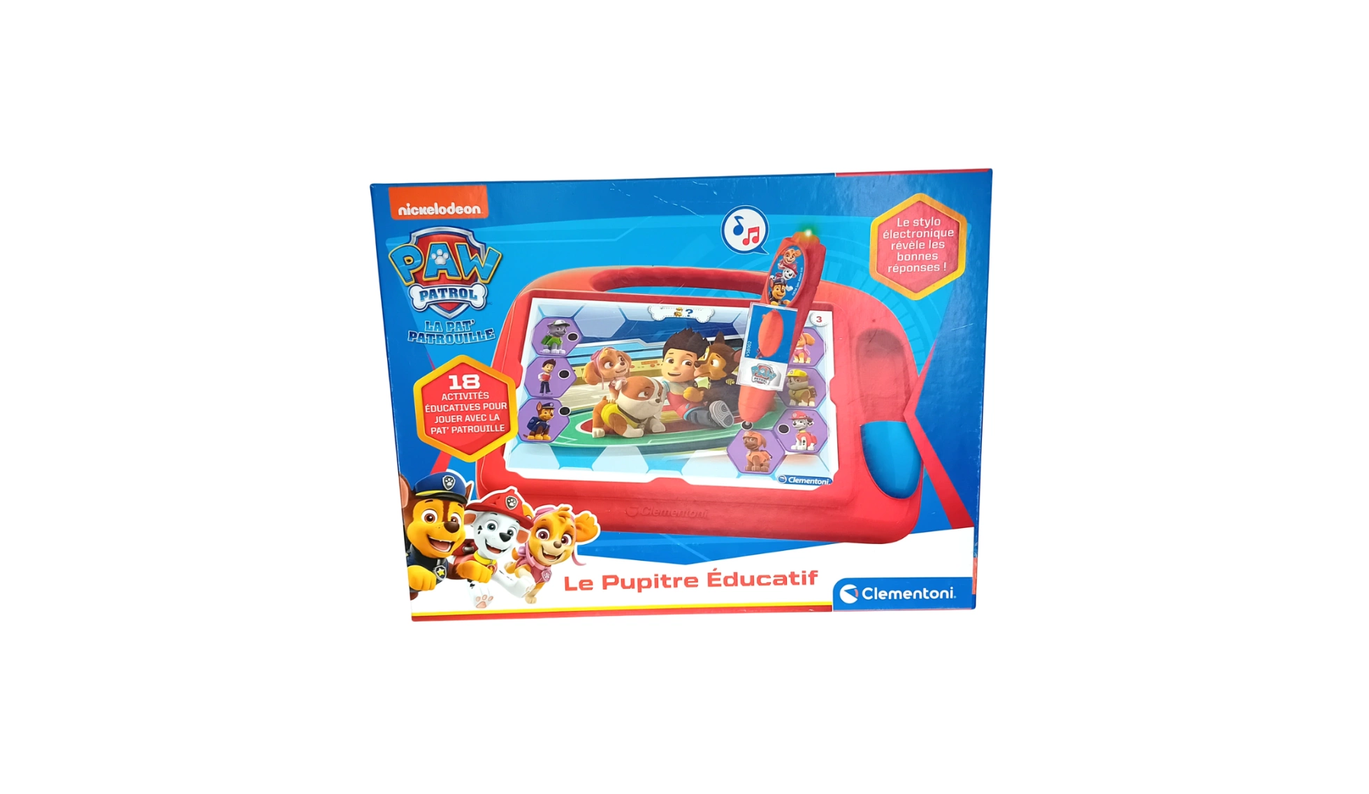 Pupitre éducatif Pat'Patrouille avec 18 activités & stylo sonore sur Pupitre éducatif Pat'Patrouille avec 18 activités & stylo sonore sur