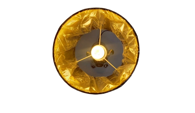 Photo de la Lampe bouledogue - Ostaria allumée vue de haut