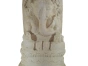 Photo de face de la Statue Ganesh Blanc cassée