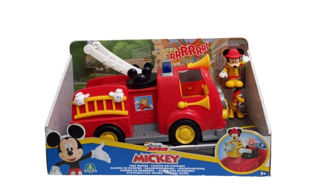 Camion de pompier Mickey de face