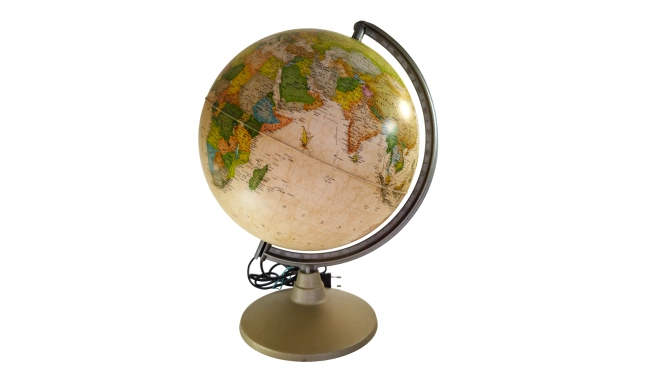 Globe terrestre de dos