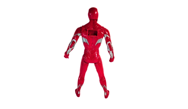 Photo de la figurine Iron man de dos avec les membres articulés