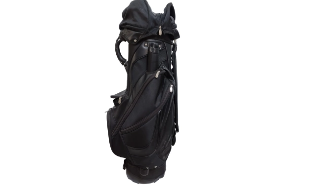 Photo du sac de golf avec porte-parapluie