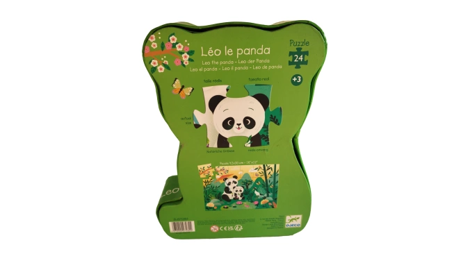 Puzzle Léo le panda - Djeco de dos
