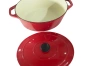 Cocotte ovale - Chasseur - rouge photo de l'ensemble