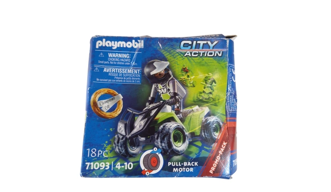 Playmobil City Action - Pilote de course et Quad de face