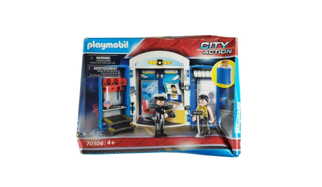 Playmobil City Action - Coffre commissariat de police de face