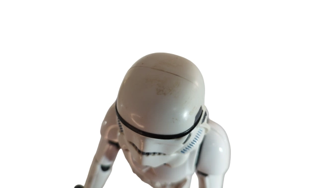 Photo de Rogue One - Star Wars avec trace d'impact sur la figurine