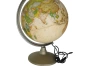 Globe terrestre de face avec son câble d'alimentation