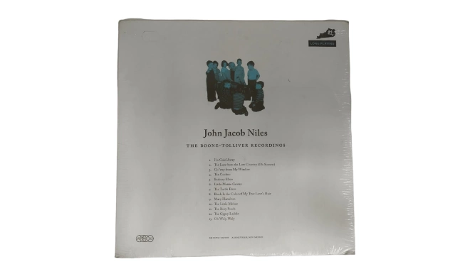 Photo de la pochette du vinyle John Jacob Niles - The Boone-Tolliver Recordings vu de dos