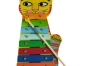Xylophone chat de face avec sa baguette