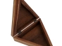 Boite de rangement en bois triangulaire