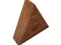 Boite de rangement en bois triangulaire
